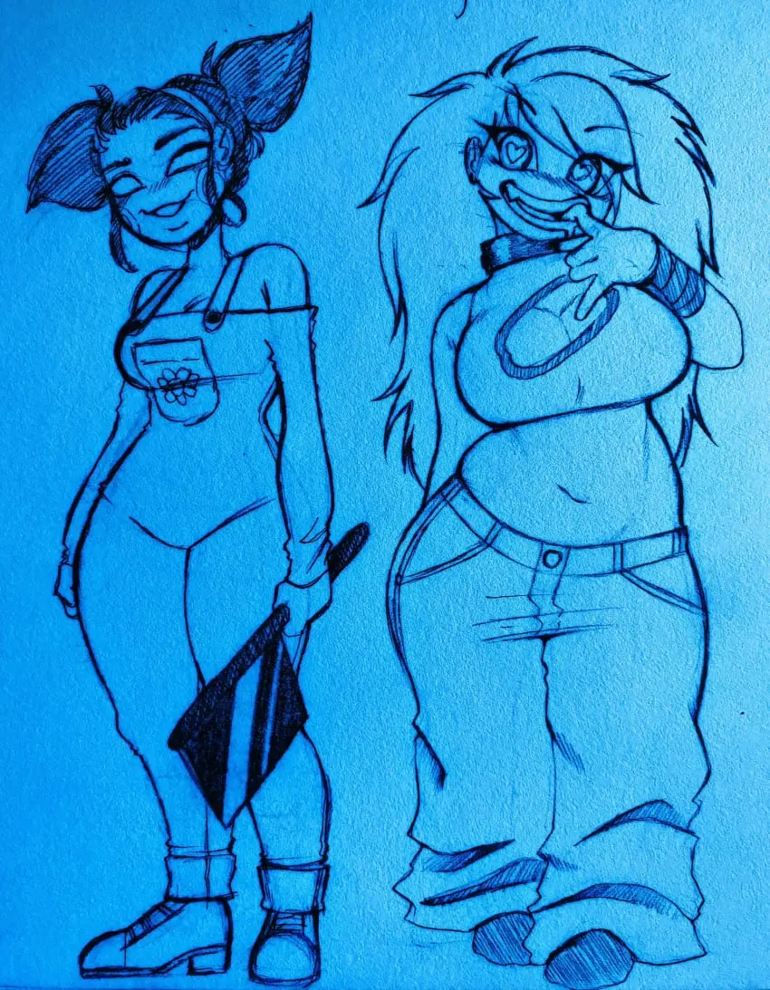 Image clothed,female,female_only,2girls,background,blue_background,clothed_female,sketch,female/female,fnf,friday_night_funkin,friday_night_funkin_mod,newgrounds,skyverse,skyblue,5hitzzzu,boombita,funcu,funculicious,meatcuteshii,pinkbobatoo,skiddioop,stereodaddy,nene_(newgrounds)