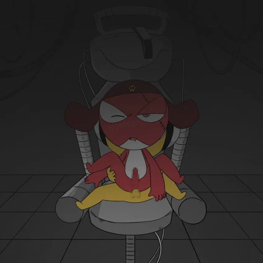 Image blush,clothing,hi_res,male,penis,hat,sex,duo,erection,headphones,headwear,anal,anal_sex,male/male,digital_drawing_(artwork),digital_media_(artwork),headgear,drooling,sitting,censored,censored_penis,looking_pleasured,saliva,penetration,romantic_sex,bodily_fluids,genitals,narrowed_eyes,penis_in_ass,scar,non-human,blush_lines,penile,electronics,furniture,toony,eye_scar,facial_scar,chibi,on_model,red_body,penile_penetration,mostly_nude,chair,censored_genitalia,hand_on_leg,hand_on_thigh,non-human_only,headgear_only,hat_only,headwear_only,raised_leg,amphibian,frog,skull_accessory,intimate,keronian,keroro_gunsou,96g6_co,giroro,kururu,maroon_clothing