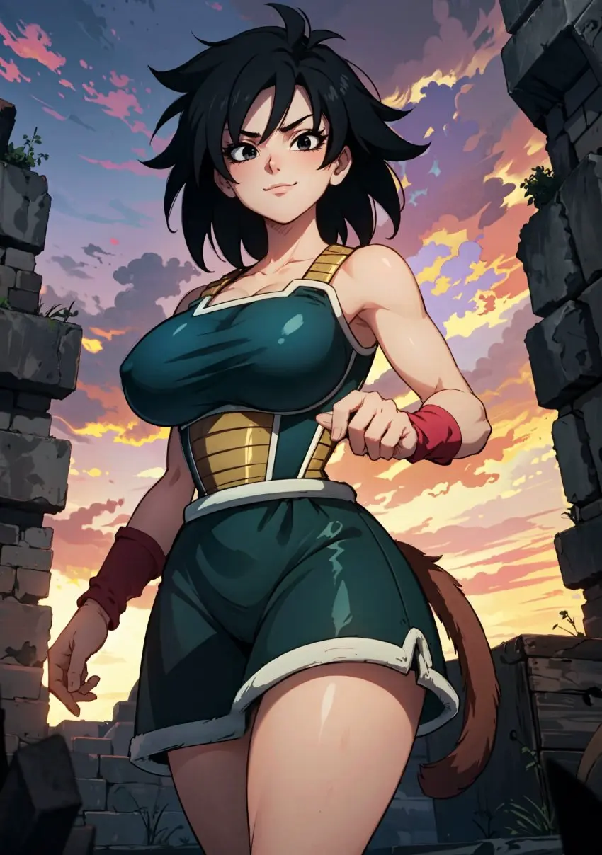 Image female,looking_at_viewer,milf,ai_generated,dragon_ball,mother,makimass_ai,gine