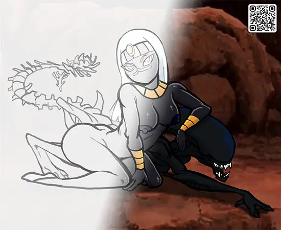 Image female,nude,nude_female,alien,alien_girl,looney_tunes,warner_brothers,alien_humanoid,duck_dodgers,martian,martian_(duck_dodgers),queen_tyr'ahnee,alien_(franchise),xenomorph,grubberpix,risenhentaidemon
