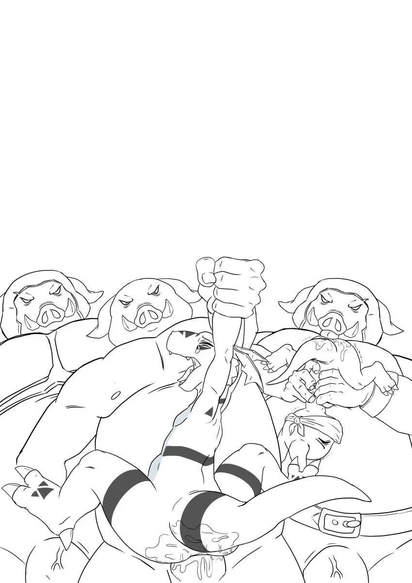 Image hi_res,tongue,absurd_res,forced,rape,reptile,scalie,bandai_namco,digimon,digimon_(species),semi-anthro,dinosaur,guilmon,tongue_fucking,pig_nose,veemon,hector21314
