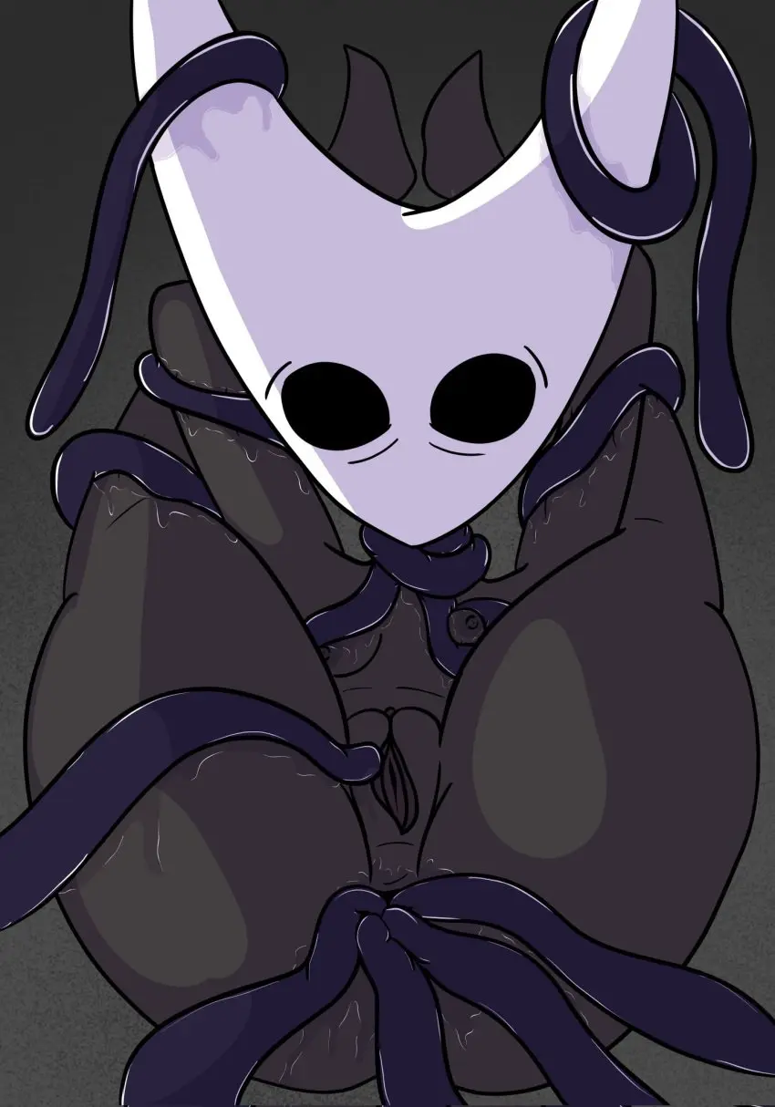 Image breasts,female,big_ass,small_breasts,thick_thighs,anal,arms_behind_head,restrained,tentacle,tentacle_sex,black_body,hornet_(hollow_knight),captured,defeated,tentacle_rape,rape,thunder_thighs,restrained_arms,imminent_vaginal,distress,quadrastate,quadruple_anal