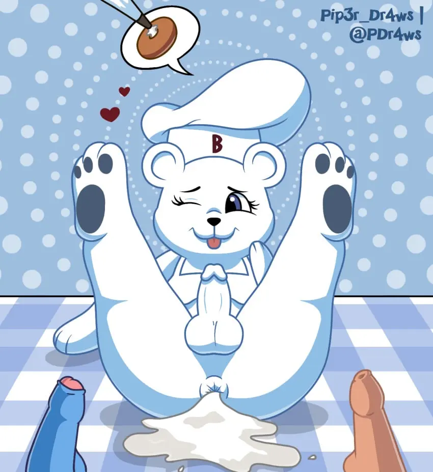 Image breasts,clothed,clothing,hi_res,human,blue_eyes,cum,male,penis,tongue_out,furry,tongue,futanari,intersex,feet,cum_in_ass,balls,anthro,cum_inside,anus,spread_legs,one_eye_closed,wink,ambiguous_gender,genital_fluids,bodily_fluids,fur,genitals,mammal,paws,heart,foreskin,uncircumcised,2024,white_body,bear,mascot,toes,white_fur,group,trio,donut_anus,puffy_anus,3_toes,food,bread,bakery,bimbo_(bakery),bimbo_bear,grupo_bimbo,insemination_request,pip3r_dr4ws