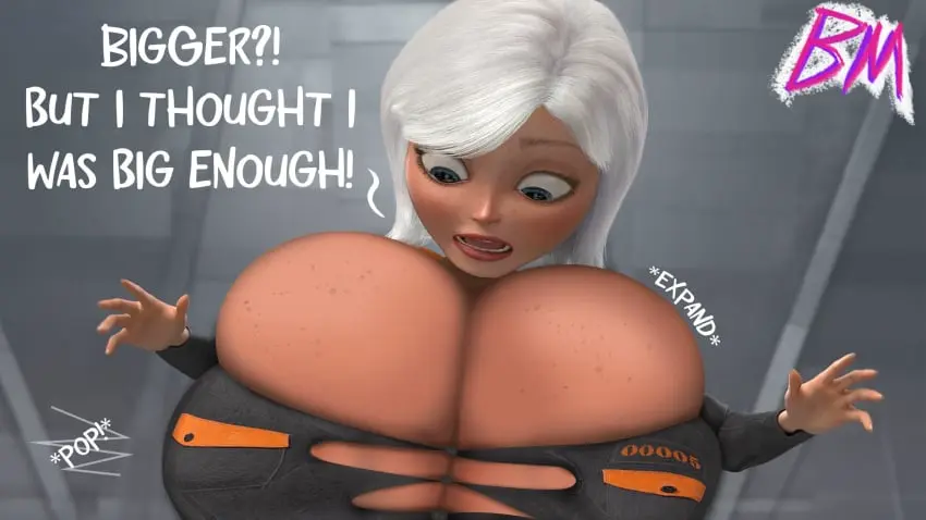 Image 1girls,big_breasts,breasts,female,female_only,breasts_bigger_than_head,expansion,giant_breasts,giantess,breast_expansion,breast_inflation,growth,dreamworks,giantess_growth,paramount_pictures,booberries_morphs,ginormica,monsters_vs_aliens,susan_murphy