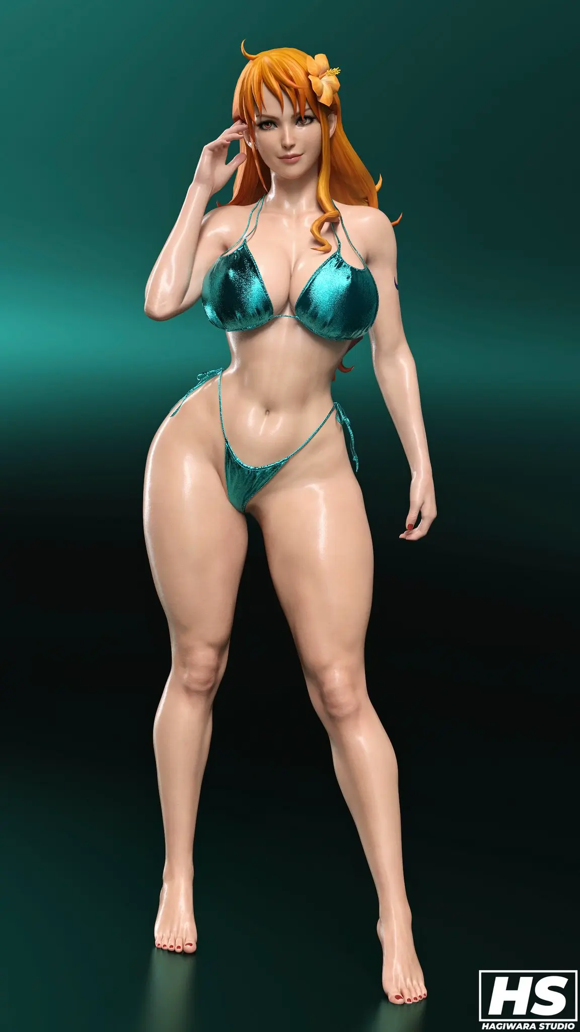 Image 1girls,big_breasts,breasts,female,female_only,hair_ornament,large_breasts,light-skinned_female,light_skin,long_hair,looking_at_viewer,smile,solo,bikini,ass,big_ass,big_butt,colored,female_focus,huge_ass,huge_butt,seductive,thick_thighs,thighs,voluptuous,barefoot,one_piece,orange_eyes,smiling_at_viewer,hips,bare_shoulders,bare_thighs,belly,belly_button,cleavage,color,nami_(one_piece),orange_hair,post-timeskip,solo_female,solo_focus,tattoo,huge_breasts,legs,voluptuous_female,nail_polish,curvy,curvy_body,curvy_female,curvy_figure,pose,posing,3d,shounen_jump,artist_signature,bikini_top,stomach,naughty,curvaceous,2024,large_ass,large_butt,bikini_bottom,artist_logo,butt,nails,bare_legs,red_nails,bare_arms,red_nail_polish,full_color,pirate,pirate_girl,manga,hagiwara_studio,femme_fatale
