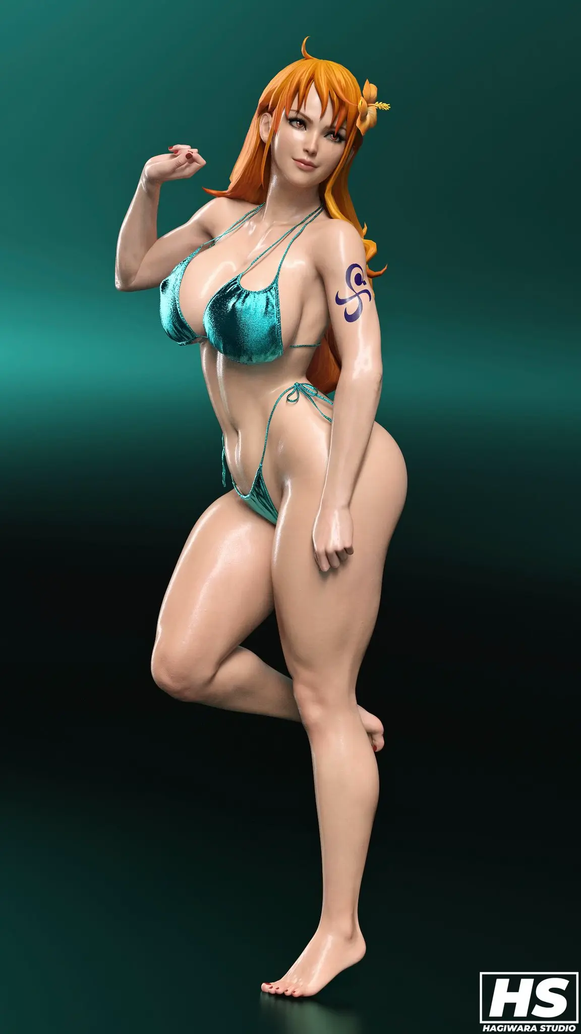 Image 1girls,big_breasts,breasts,female,female_only,hair_ornament,large_breasts,light-skinned_female,light_skin,long_hair,looking_at_viewer,smile,solo,bikini,ass,big_ass,big_butt,colored,female_focus,huge_ass,huge_butt,seductive,thick_thighs,thighs,voluptuous,barefoot,one_piece,orange_eyes,smiling_at_viewer,hips,bare_shoulders,bare_thighs,belly,belly_button,cleavage,color,nami_(one_piece),orange_hair,post-timeskip,solo_female,solo_focus,tattoo,huge_breasts,legs,voluptuous_female,nail_polish,curvy,curvy_body,curvy_female,curvy_figure,pose,posing,3d,shounen_jump,artist_signature,bikini_top,stomach,naughty,curvaceous,2024,large_ass,large_butt,bikini_bottom,artist_logo,butt,nails,bare_legs,red_nails,bare_arms,red_nail_polish,full_color,pirate,pirate_girl,manga,hagiwara_studio,femme_fatale