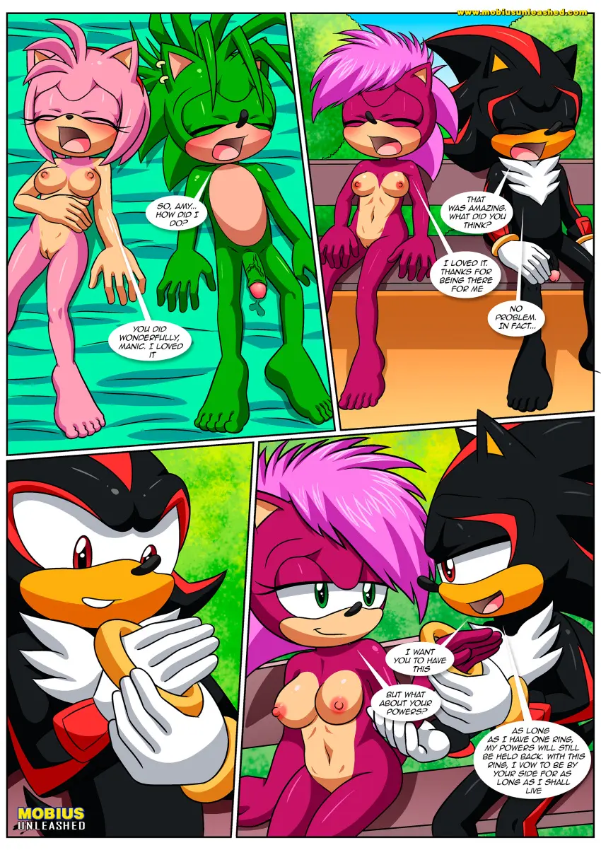 Image blush,breasts,female,nipples,male,navel,nude,penis,pussy,barefoot,feet,male/female,anthro,after_sex,comic,multiple_boys,soles,5_fingers,amy_rose,sega,sonic_(series),sonic_the_hedgehog_(series),toes,humanoid_feet,mobian_(species),5_toes,bbmbbf,palcomix,shadow_the_hedgehog,manic_the_hedgehog,sonia_the_hedgehog,mobian_mating_season_(comic),mobius_unleashed