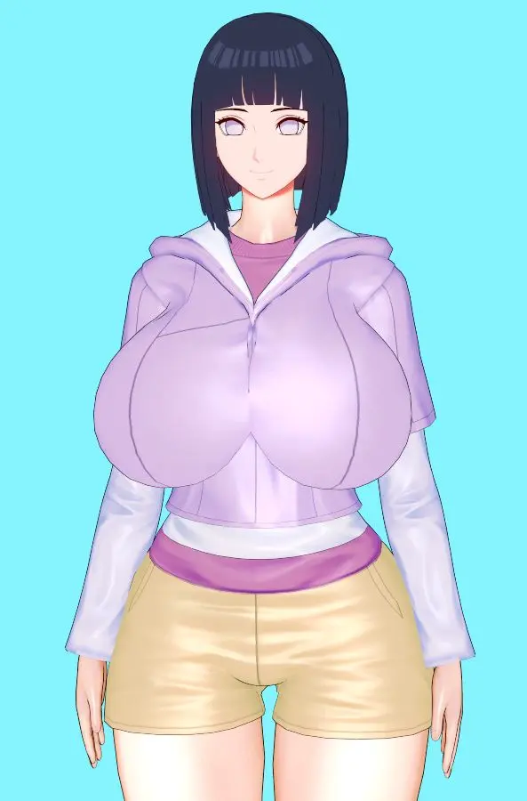 Image 1girls,big_breasts,breasts,female,large_breasts,black_hair,short_hair,milf,mature_female,medium_hair,shorts,naruto,naruto_(series),boruto:_naruto_next_generations,hyuuga_hinata,mommy