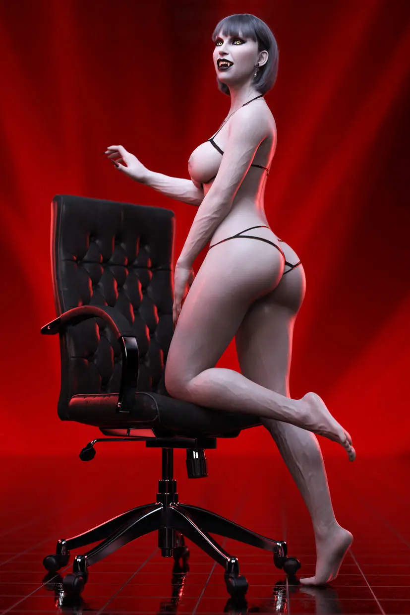Image 1girls,female,black_hair,nude,nude_female,original,3d,vampire,vampire_girl,ironclawroo,vanessa_(ironclawroo)