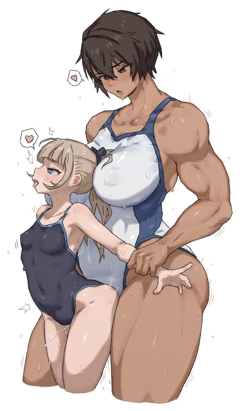 Image 1girls,breasts,clothed,clothing,female,highres,human,large_breasts,light-skinned_female,light_skin,long_hair,red_eyes,simple_background,standing,bangs,blue_eyes,multiple_girls,short_hair,sweat,sex,1futa,duo,futa_on_female,futanari,intersex,ponytail,dark_skin,interracial,muscular,size_difference,blonde_hair,swimsuit,original,brown_hair,partially_clothed,dark-skinned_futa,arched_back,tomboy,height_difference,gym_uniform,school_swimsuit,smaller_female,futa_with_female,muscular_futa,humping,tan,larger_futa,tall_female,tall,implied_futa,dry_humping,competition_school_swimsuit,kei_(m_k),m_k,rika_(m_k)