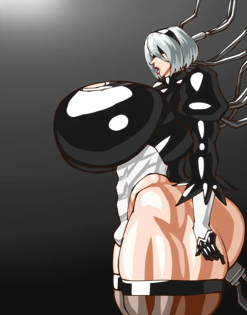 Image 1girls,big_breasts,breasts,female,female_only,grey_hair,large_breasts,female_focus,thick_thighs,thighs,huge_breasts,gigantic_breasts,massive_breasts,tagme,abs,giant_breasts,blindfold,nier:_automata,yorha_2b,android,nier,nier_(series),negoto_(nego6)