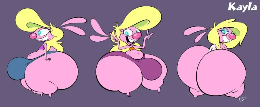 Image 1boy,blue_eyes,male,furry,ass,thick_thighs,thighs,wide_hips,hips,femboy,male_only,anthro,blonde_hair,bulge,presenting,thong,shortstack,male_focus,large_ass,presenting_hindquarters,flat_chest,lagomorph,rabbit,hyper_ass,bulge_through_clothing,hyper,hyper_bulge,buckteeth,crop_top,pink_fur,reference_sheet,bunny,lagomorph_humanoid,muffin_top,kayla_(kmcartoons),kaylakomix,kmcartoons