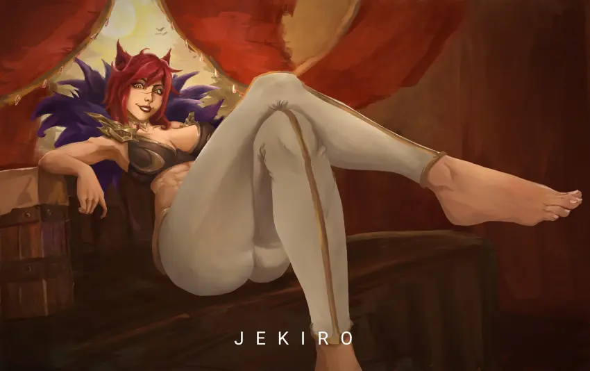 Image female,female_only,ass,legs,league_of_legends,toes,sett,female_sett,sett_female