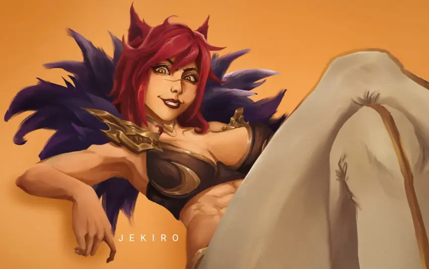 Image female,legs,league_of_legends,fanart,toes,sett,sett_female