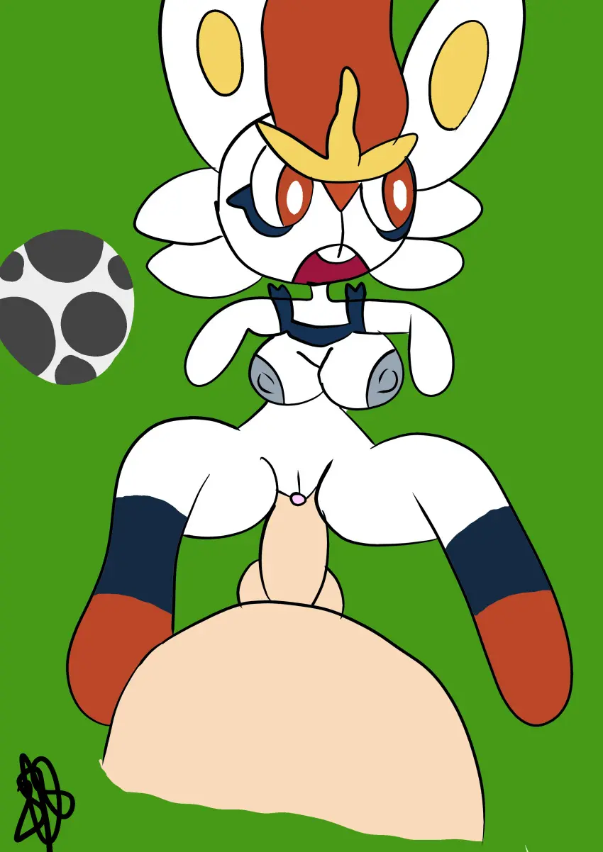 Image female,hi_res,human,male,pokemon,pokemon_(species),duo,male/female,anthro,absurd_res,nintendo,mammal,lagomorph,leporid,rabbit,generation_8_pokemon,cinderace,pokephilia,low_quality,abinkzeto