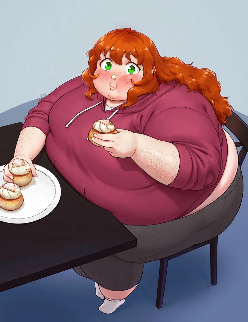Image 1girls,female,looking_at_viewer,freckles,fat_ass,ginger,green_eyes,cute,surprised,chubby,chubby_female,ginger_hair,cute_face,freckles_on_face,fat,fat_female,overweight,overweight_female,caught_in_the_act,fat_fetish,morbidly_obese,morbidly_obese_female,obese,ssbbw,ussbbw,bbw,obese_female,eating,chubby_face,looking_up_at_viewer,better_with_salt,caught_in_4k,fat_face