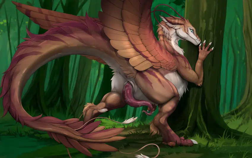 Image hi_res,looking_at_viewer,solo,male,penis,ass,erection,male_only,purple_fur,anus,mythology,presenting,fur,genitals,claws,white_body,scalie,purple_body,tree,presenting_hindquarters,brown_fur,animal_genitalia,markings,plant,mythological_creature,dragon,mythological_scalie,brown_body,white_fur,feral,feral_only,genital_slit,furred_dragon,furred_scalie,presenting_anus,grass,pink_penis,mane,tapering_penis,white_claws,pink_anus,purple_markings,brown_mane,multicolored_mane,ishiru,purple_mane