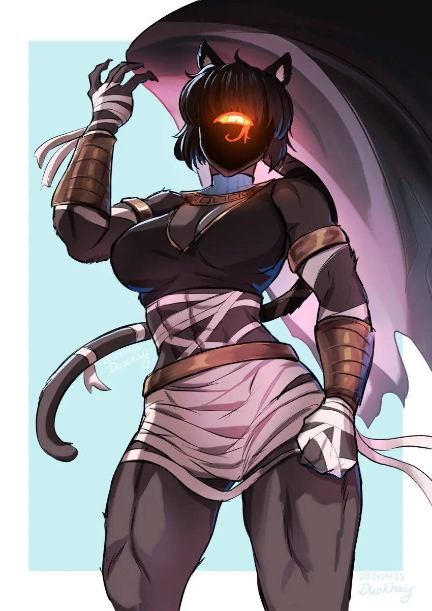 Image 1girls,clothed,female,female_only,solo,black_hair,short_hair,tail,furry,female_focus,athletic,milf,muscular,cat_ears,cat_girl,catgirl,clothed_female,solo_female,solo_focus,anthro,furry_female,goddess,monster,monster_girl,cat_tail,glowing_eyes,black_skin,cat_humanoid,feline,abs,anthro_female,athletic_female,muscular_female,felid,toned,toned_female,black_fur,felid_humanoid,feline_humanoid,cyclops,monstrous_humanoid,eldritch_horror,eldritch_abomination,h.p._lovecraft,black_nyanlathotep,duokhay,duokhaydraws,eldritch_humanoid,glowing_eye,nyanlathotep,sucker_for_love,sucker_for_love:date_to_die_for