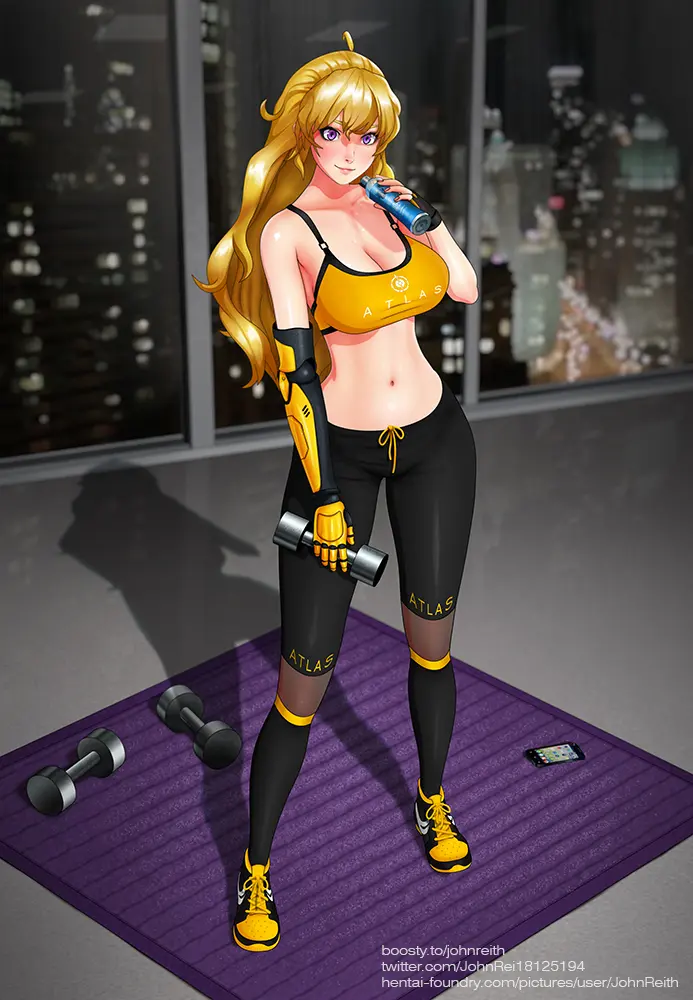 Image 1girls,female,female_only,long_hair,solo,solo_female,tagme,blonde_hair,tight_clothing,fully_clothed,rwby,yang_xiao_long,john_reith