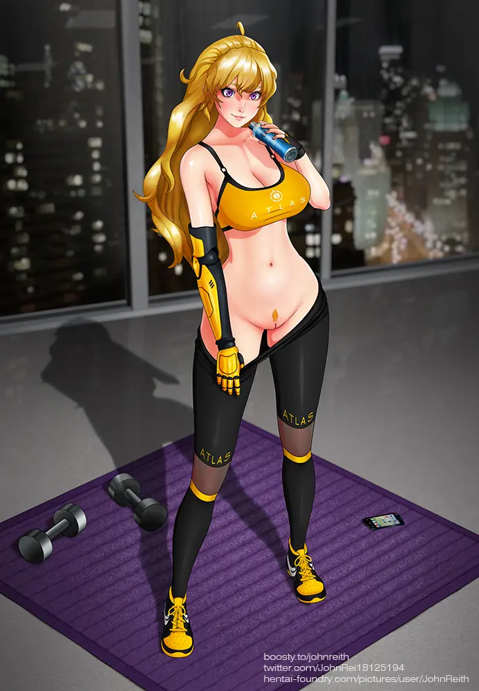 Image 1girls,female,female_only,long_hair,solo,solo_female,tagme,blonde_hair,tight_clothing,rwby,yang_xiao_long,john_reith