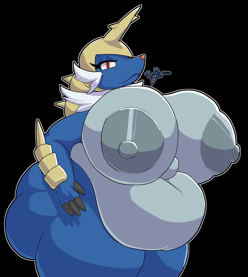 Image big_breasts,breasts,female,female_only,pokemon,pokemon_(species),big_ass,huge_ass,thick_thighs,huge_breasts,thick_ass,curvy,curvy_figure,chubby_female,blue_body,anthro_only,pokémon_(species),bbw,samurott