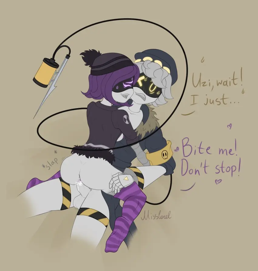 Image 1girls,female,1boy,male,straight,sex,humanoid,2d,text,tagme,penetration,english_text,female_penetrated,male_penetrating,legwear,talking,male_penetrating_female,robot,robot_girl,robot_humanoid,robot_boy,small_ass,murder_drones,uzi_(murder_drones),screen_face,talking_to_partner,glitch_productions,n_(murder_drones),lorelarts,foot_fetish_with_legwear