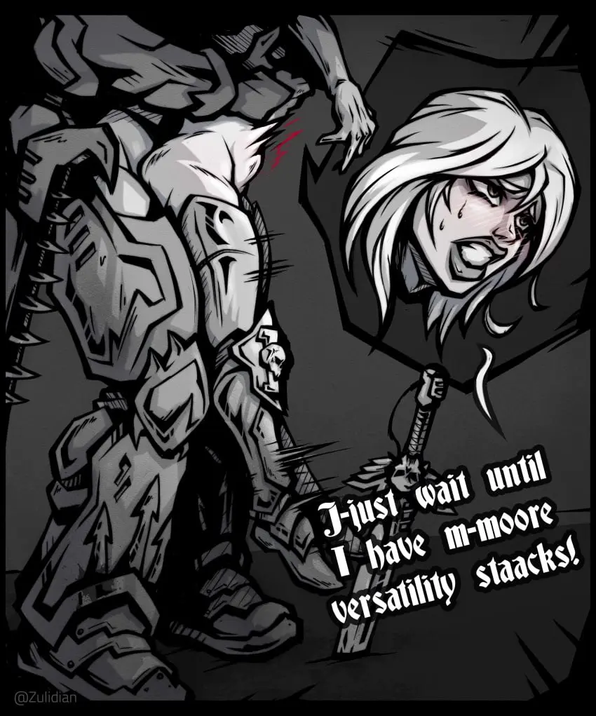 Image 1girls,female,standing,white_hair,1boy,male,straight,solo_female,male/female,text,vaginal_penetration,clenched_teeth,monochrome,dialogue,stomach_bulge,english_text,weapon,boots,warhammer_(franchise),warhammer_40k,armor,maledom,sword,greyscale,melee_weapon,lifted_by_another,caption,imperium_of_man,adepta_sororitas,chaos_(warhammer),sister_of_battle,impaled,armored_boots,lifted,in_the_air,chaos_space_marine,gothic_artstyle,zulidian,biding_time,planted_sword,rogue_trader_(video_game),sister_argenta_(rogue_trader)