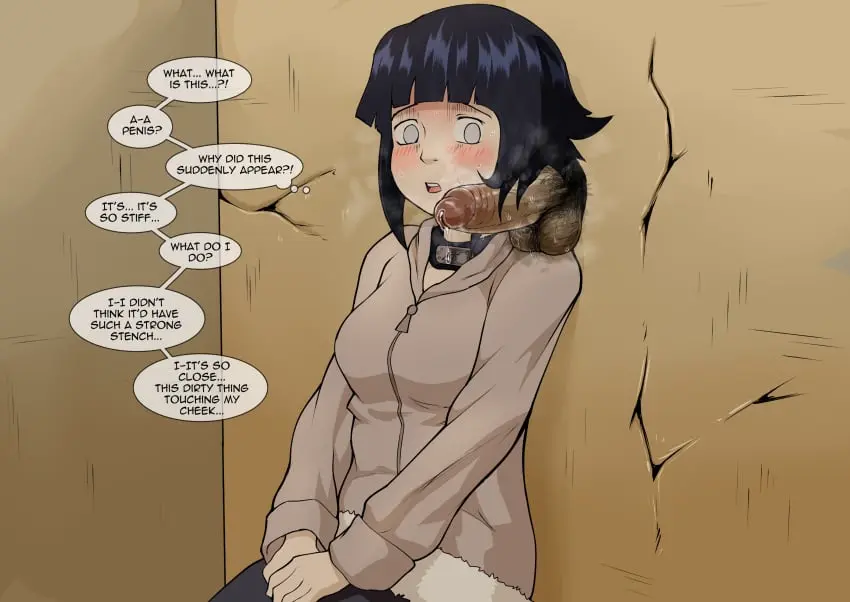 Image 1girls,female,1boy,male,penis,sweat,balls,partial_male,purple_eyes,shocked,purple_hair,pubic_hair,cute,surprised,young,naruto,naruto_(classic),naruto_(series),hyuuga_hinata,younger_female,1boy1girl,blushing,musk,musky_cock,smell,hairy_balls,glory_hole,older_male_and_younger_female,kokobiel,hyuuga_hinata(genin)