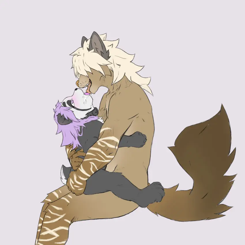 Image blush,female,hi_res,licking,male,tongue,ass,duo,feet,ambiguous_penetration,male/female,size_difference,anthro,absurd_res,penetration,collar,mammal,kissing,bear,passionate,hand_on_butt,butt_grab,hyena,curling_toes,drool_on_face,french_kissing,kai_(rudoesart),licking_tongue,ru_(rudoesart),rudoesart,spectacled_bear,tremarctine