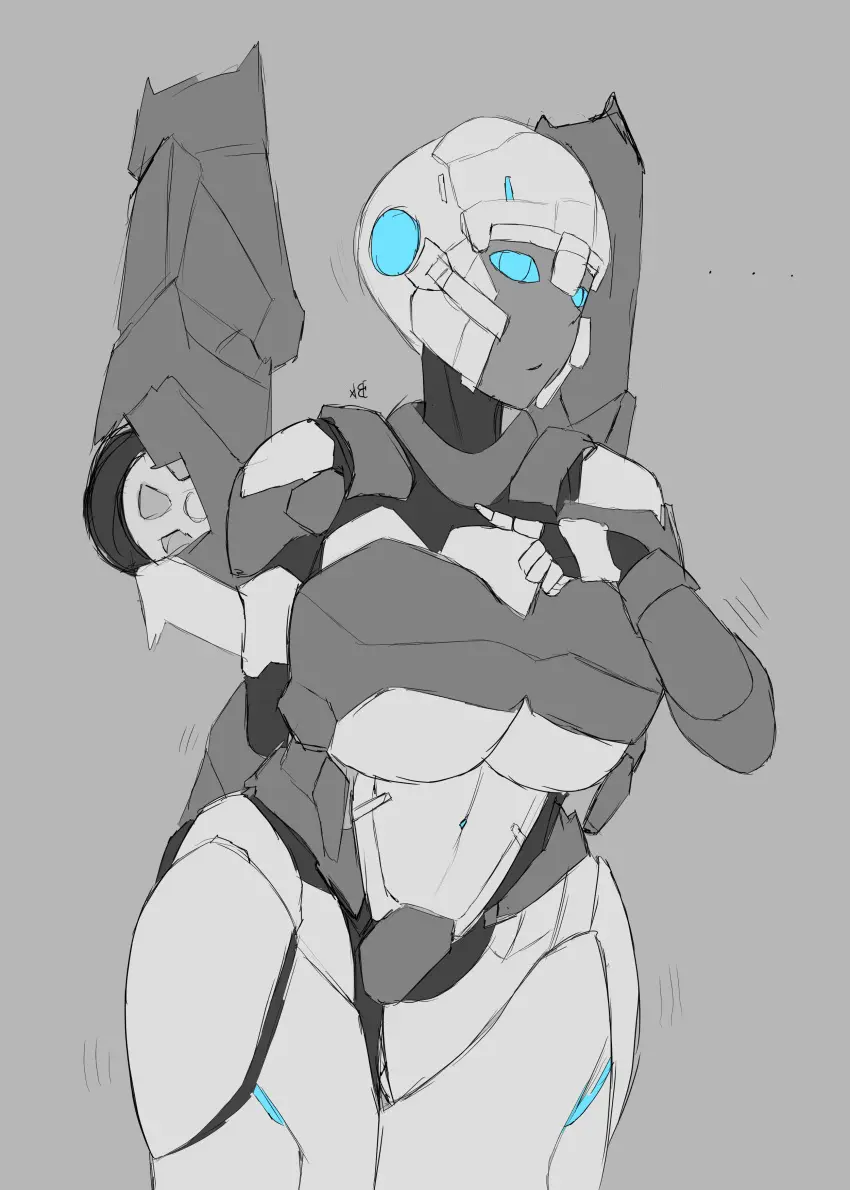 Image 1girls,big_breasts,breasts,female,female_only,large_breasts,solo,blue_eyes,thick_thighs,solo_female,huge_breasts,2d,busty,2d_(artwork),robot,robot_girl,robot_humanoid,partially_colored,autobot,female_autobots,transformers,cybertronian,robot_female,arcee,bombastickitten,arcee_(flametoys)