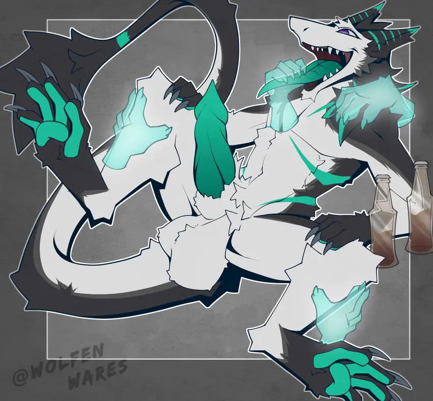 Image hi_res,open_mouth,solo,male,penis,tail,tongue_out,tongue,feet,balls,spread_legs,spreading,genitals,claws,toe_claws,toes,animal_genitalia,sheath,tuft,pawpads,tail_tuft,disembodied_hand,sergal,wolfenwares,prehensile_feet,sand_(sand0x)