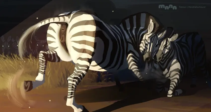 Image female,hi_res,pussy,tail,ass,big_butt,duo,anus,absurd_res,ambiguous_gender,presenting,fur,genitals,mammal,rear_view,presenting_hindquarters,animal_genitalia,hooves,raised_tail,feral,presenting_pussy,animal_pussy,equine_genitalia,equine_pussy,equid,equine,presenting_anus,stripes,zebra,striped_body,striped_fur,equine_anus,raised_leg,manahallowhound