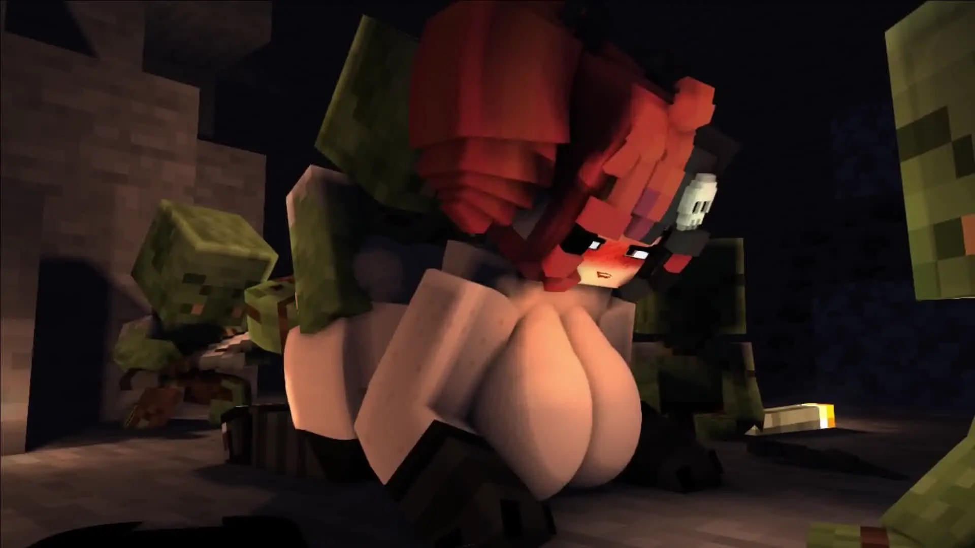 Image 1girls,blush,female,male,straight,doggy_style,size_difference,monster,3d,bigger_female,minecraft,bent_over,dominant_male,interspecies,submissive_female,smaller_male,goth,goth_girl,4boys,maledom,goblin_male,goblin,ellie_walls_(odysseyellie),khangbaka,letting_it_happen