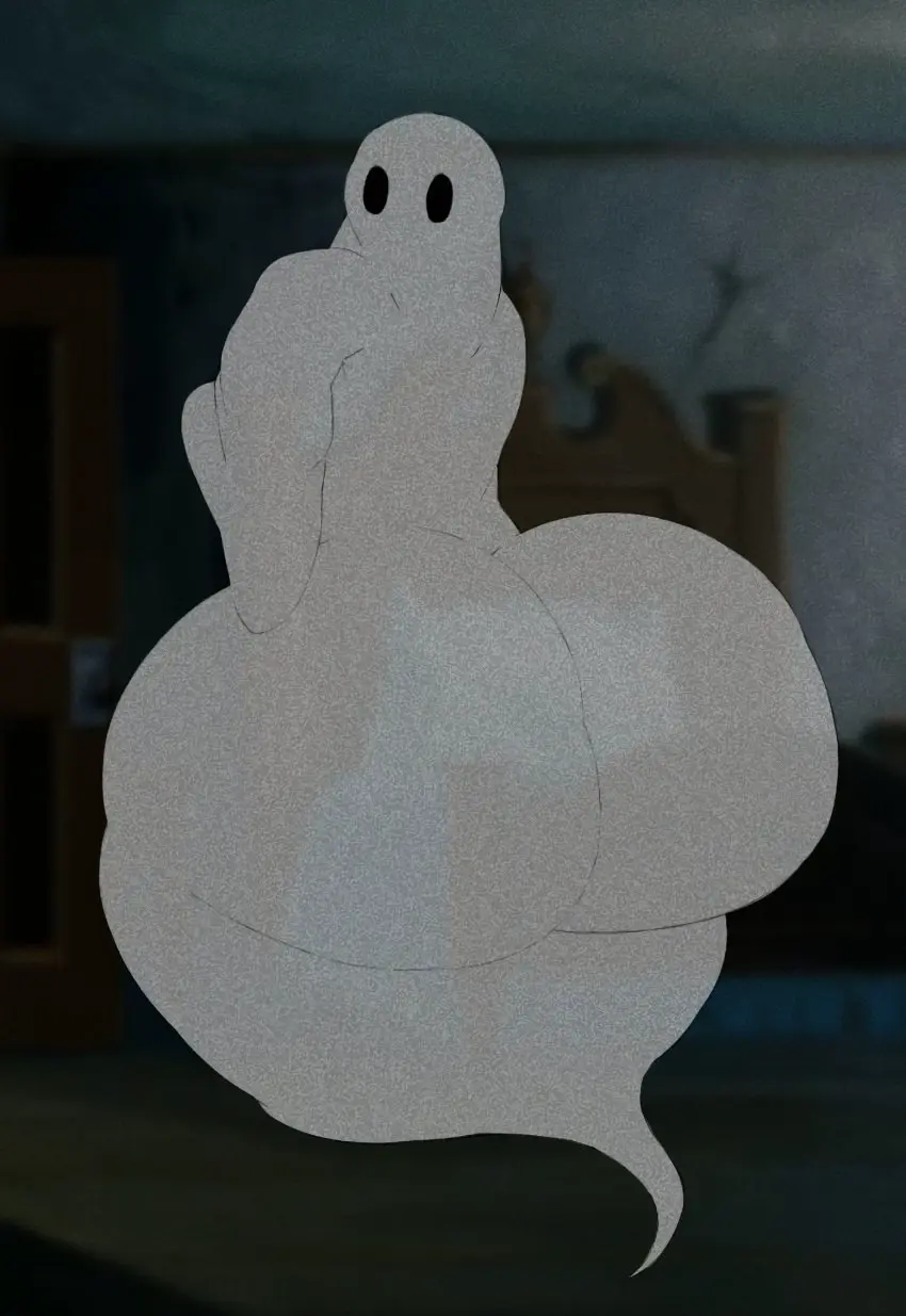 Image looking_at_viewer,huge_ass,tagme,ambiguous_gender,ghost,translucent,iktomi,videogamedunky