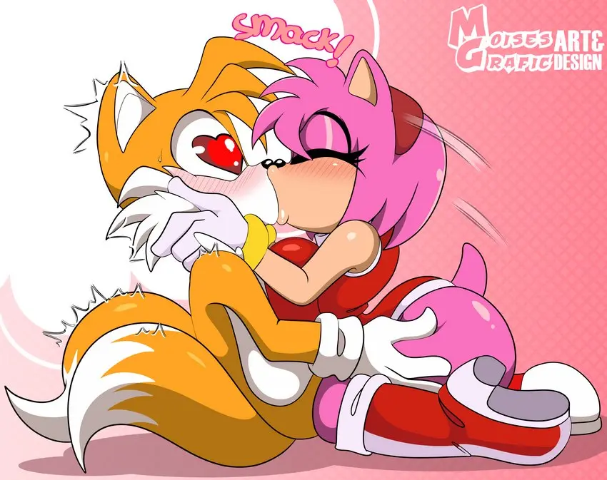 Image 1girls,big_breasts,breasts,female,1boy,male,furry,big_ass,anthro,tagme,footwear,amy_rose,sega,sonic_(series),sonic_the_hedgehog_(series),kissing,large_ass,fox,handwear,older_female,younger_male,age_difference,hedgehog,miles_prower,tails,tails_the_fox,exposed_torso,moisesgrafic