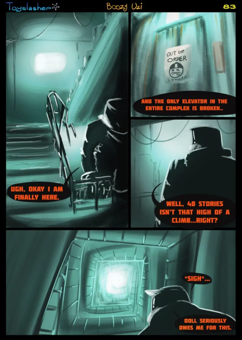Image 1boy,male,humanoid,male_only,2d,text,original_character,comic,comic_page,dialogue,english_text,2024,english,robot,robot_humanoid,page_number,robot_boy,murder_drones,screen_face,boozy_uzi,toyslasher,nikolay_(toyslasher),page_83