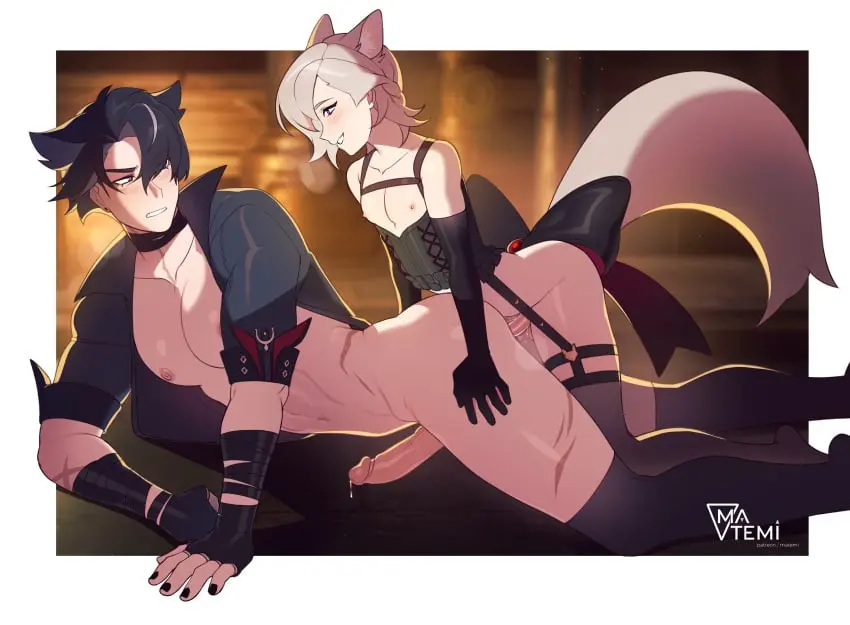 Image blush,hi_res,human,nipples,smile,black_hair,male,penis,tail,thighhighs,sex,duo,erection,humanoid,humanoid_penis,cat_ears,2boys,anal,anal_sex,femboy,male/male,male_only,yaoi,eyebrows,balls,hair,veiny_penis,absurd_res,gay,gay_sex,penis_size_difference,cat_tail,genshin_impact,penetration,genital_fluids,bodily_fluids,genitals,mammal,precum,interspecies,male_penetrating,5_fingers,biped,scar,fingers,humanoid_genitalia,blush_lines,vein,glans,small_dom_big_sub,mihoyo,male_penetrated,male_penetrating_male,twink,human_penetrated,png,human_on_humanoid,multi_ear,wriothesley_(genshin_impact),humanoid_penetrating,humanoid_penetrating_human,femboy_on_male,femboydom,tailed_humanoid,lyney_(genshin_impact),male_with_painted_nails,small_top_big_bottom,smaller_penis_but_dominant,matemi,human_and_animal_ears