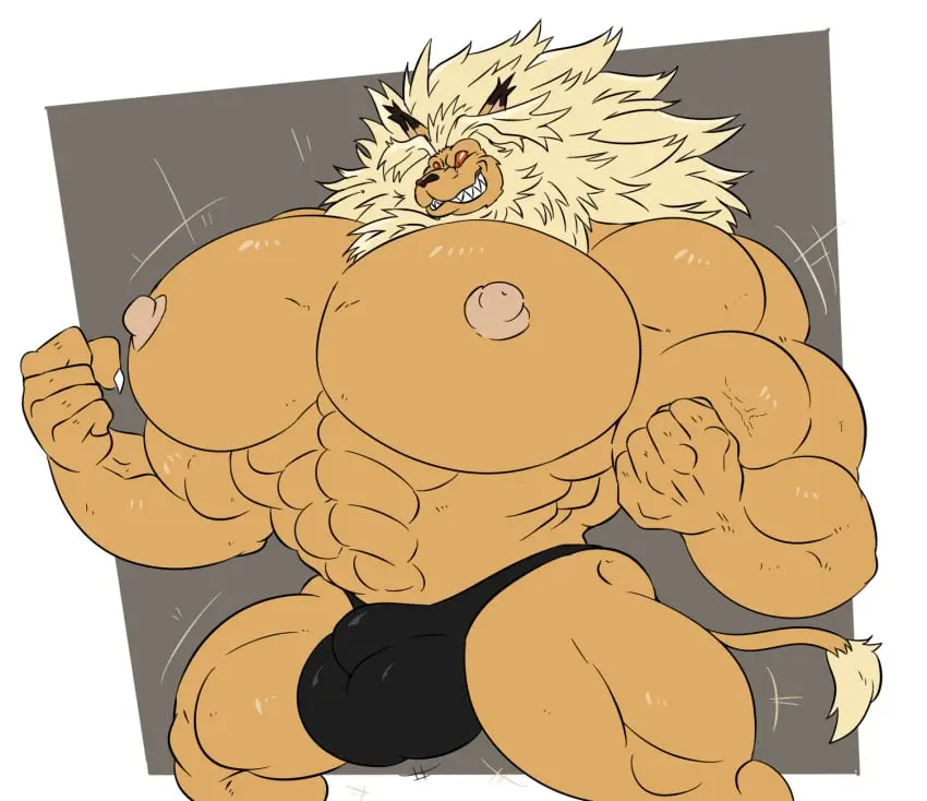 Image clothed,clothing,hi_res,nipples,simple_background,smile,solo,standing,male,tail,underwear,thick_thighs,muscular,muscular_male,areola,yaoi,digital_drawing_(artwork),digital_media_(artwork),teeth,hair,anthro,2019,bara,bulge,topless,fur,mammal,biceps,muscular_anthro,pecs,motion_lines,big_nipples,abs,big_muscles,swimwear,big_bulge,felid,huge_bulge,hyper,one-punch_man,lion,mostly_nude,pantherine,big_pecs,speedo,mane,huge_muscles,flexing,big_biceps,huge_pecs,hyper_pecs,muscle_growth,one_(manga),beast_king_(one-punch_man),reagan700