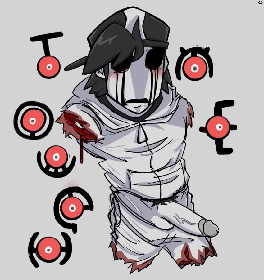 Image clothed,solo,1boy,male,penis,big_penis,male_only,yaoi,gay,ghost,monochrome,black_eyes,submissive_male,solo_male,no_eyes,malesub,friday_night_funkin,undead,amputee,no_arms,friday_night_funkin_lullaby,hypnos_lullaby,creepypasta,bigball12,lost_silver,missing_limbs,unown