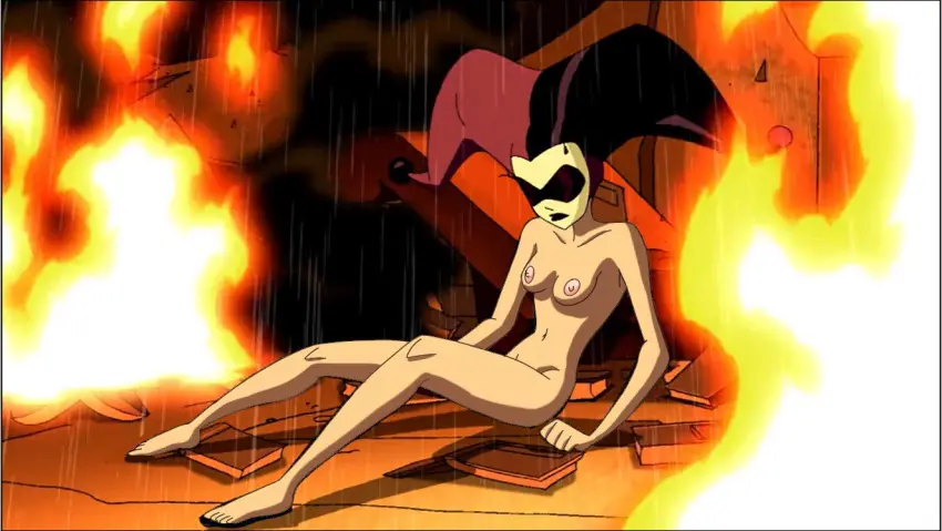 Image breasts,female,female_only,nipples,nude,female_focus,nude_female,2d,accurate_art_style,makeup,2d_(artwork),batman_(series),dc,dc_comics,edit,edited,2024,2d_artwork,fire,harley_quinn,screencap,screenshot,screenshot_edit,edited_official_artwork,the_batman,harley_quinn_(the_batman)