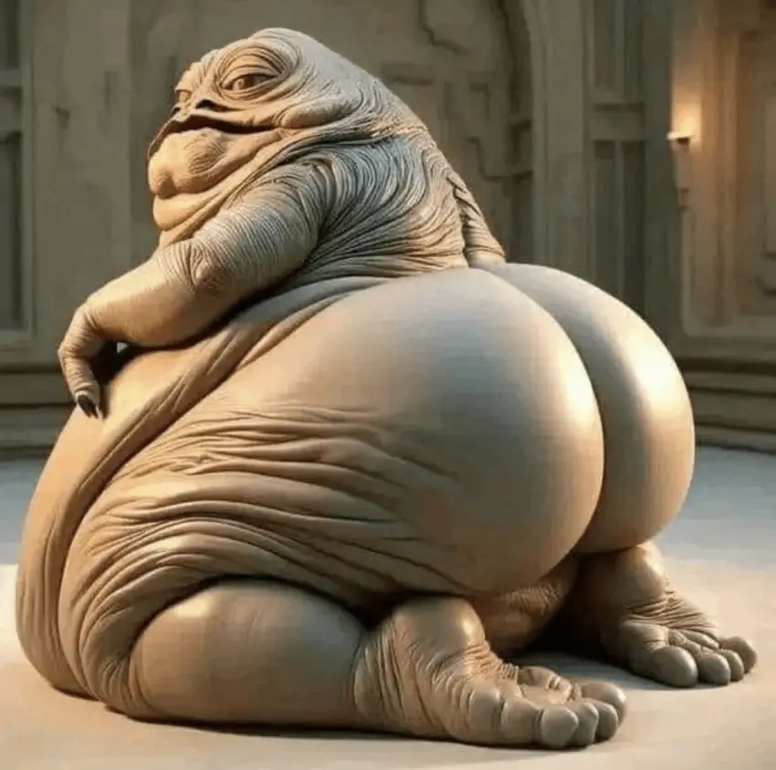 Image 1boy,male,ass,big_ass,disney,feet,ai_generated,male_only,fat_ass,what,ass_focus,fat,overweight,seductive_pose,star_wars,alien,morbidly_obese,obese,overweight_male,alien_male,jabba_the_hutt,obese_male,morbidly_obese_male,lucasfilm