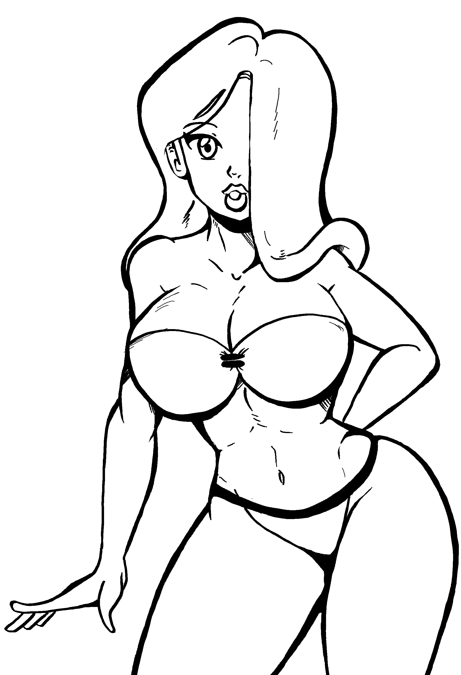Image big_breasts,breasts,female,bikini,curvy,hair_over_eye,severflame,delilah_(severflame)