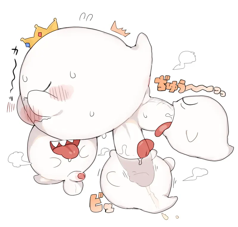 Image blush,cum,cum_in_mouth,male,oral,penis,sweat,tail,tongue_out,tongue,big_penis,sex,embarrassed,male/male,headgear,teeth,balls,cum_inside,text,covering_face,closed_eyes,saliva,boo_(mario),ghost,mario_(series),nintendo,sharp_teeth,genital_fluids,bodily_fluids,genitals,wavy_mouth,foreskin,uncircumcised,steam,glistening,white_body,non-human,japanese_text,blush_lines,covering,covering_eyes,glans,toony,white_balls,group,crown,white_tail,white_penis,sucking,ghost_tail,spirit,non-human_only,cum_through,translucent,saliva_on_tongue,penis_in_mouth,saliva_on_penis,ball_suck,tongue_out_blowjob,translucent_body,body_blush,king_boo,luigi's_mansion,red_blush,red_glans,obscured_eyes,saliva_on_balls,balls_in_mouth,red_tongue,collaborative,collaborative_sex,waddling_head,penis_blush,body_part_in_mouth,glistening_tongue,ookm,white_foreskin