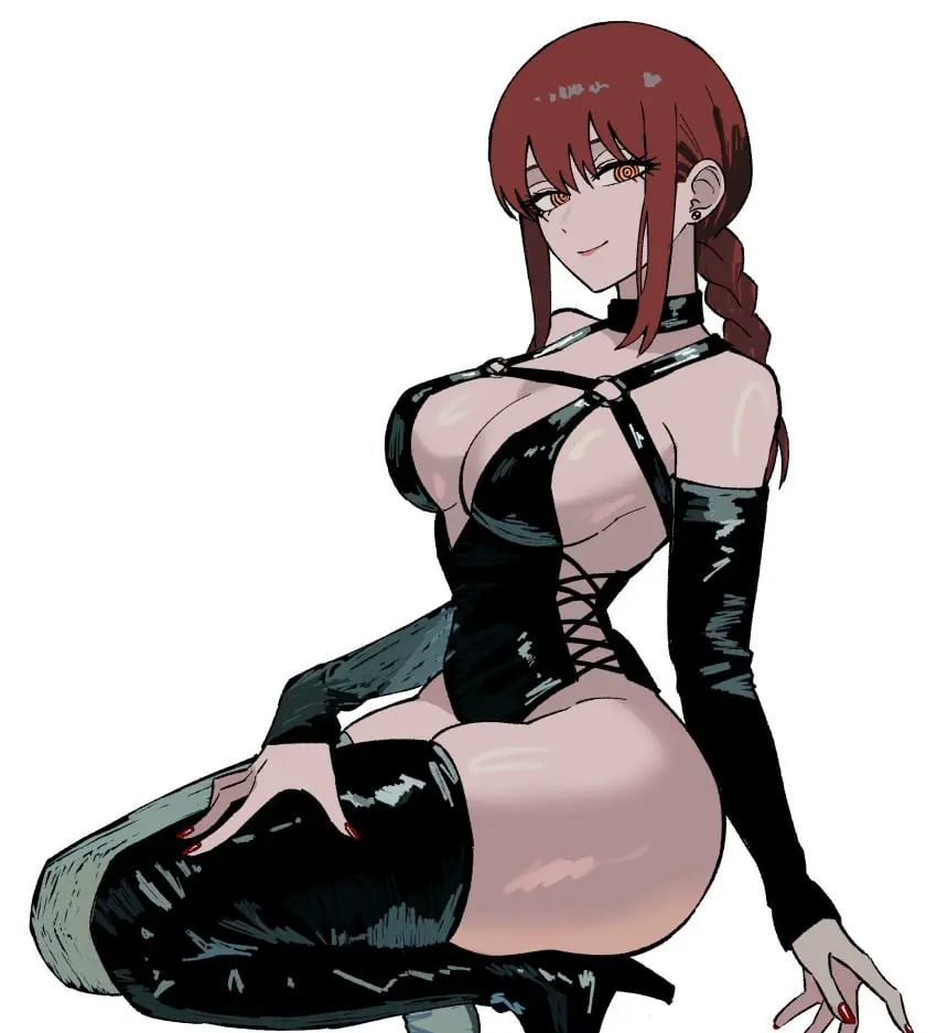 Image female,looking_at_viewer,tagme,heels,high_heels,latex,chainsaw_man,makima_(chainsaw_man),high_heel_boots,zeon_(zzeeonn)