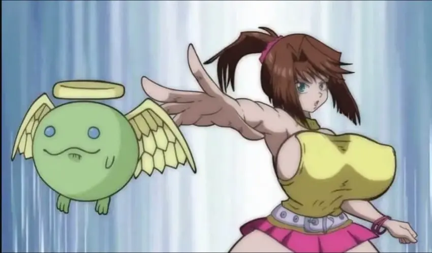 Image big_breasts,breasts,female,female_only,blue_eyes,huge_breasts,gigantic_breasts,brown_hair,yu-gi-oh!,pink_skirt,yellow_shirt,yu-gi-oh!_duel_monsters,tea_gardner,riffsandskulls,tea_gardner_(yu-gi-oh!_the_dark_side_of_dimensions)