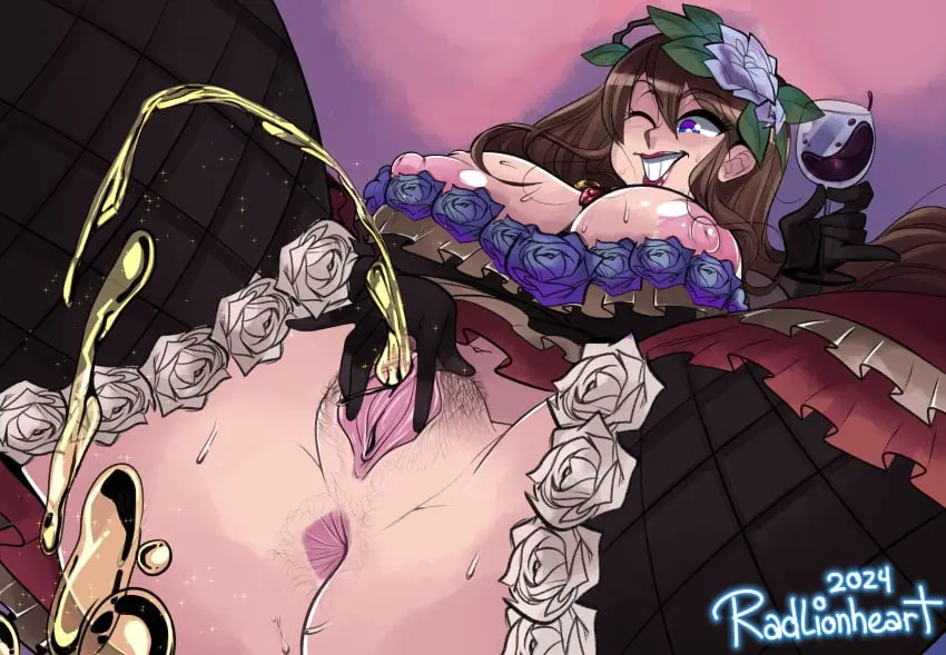 Image breasts,breasts_out,female,nipples,gloves,pussy,anus,stockings,pubic_hair,fishnets,asshole,peeing,hand_on_pussy,granblue_fantasy,urine,watersports,urine_stream,urinating_female,urination,urinating,holding_drink,peeing_on_viewer,holding_wine_glass,holding_wine,pussy_spread,radlionheart,rosetta_(granblue_fantasy)