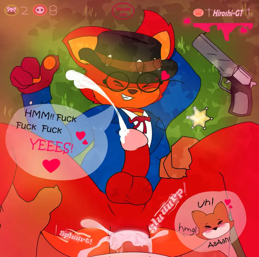 Image hi_res,male,sex,duo,male/male,anthro,ejaculation,penetration,canid,canine,mammal,fox,pixile_studios,super_animal_royale
