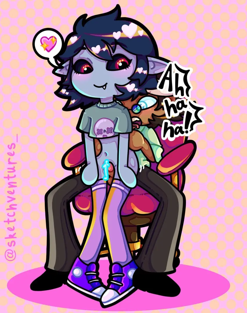 Image female,cum,short_hair,thighhighs,thighs,thigh_gap,cum_on_body,sitting_on_person,thigh_sex,sitting_on_lap,adventure_time,grinding,marceline,thigh_job,grinding_on_penis,fionna_and_cake,marceline_abadeer,marceline_the_vampire_queen,simon_petrikov,sketchventures