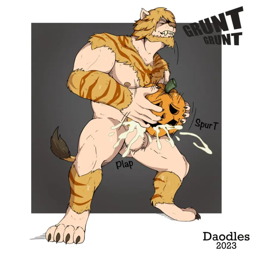 Image hi_res,solo,cum,male,nude,tail,erection,feet,male_only,teeth,balls,anthro,cum_inside,text,ejaculation,genital_fluids,bodily_fluids,fur,genitals,mammal,claws,paws,pecs,fangs,final_fantasy,final_fantasy_xiv,orange_body,feline,male_focus,abs,fingers,knot,plant,1:1,felid,square_enix,cum_on_self,finger_claws,food,fruit,grunting,hrothgar,pumpkin,bodily_noises,pumpkin_masturbation,daodles