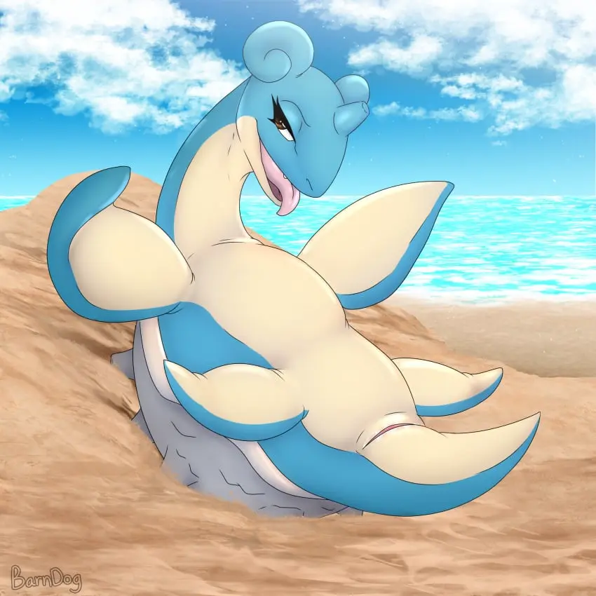 Image female,hi_res,smile,solo,pokemon,pokemon_(species),tongue_out,lying,on_back,tongue,beach,smiling_at_viewer,water,solo_focus,teeth,nintendo,genitals,horn,sand,smirk,smirking_at_viewer,pokémon_(species),animal_genitalia,1:1,feral,generation_1_pokemon,sea,cloaca,shell,aquatic_animal,barndog,beached,flippers,lapras